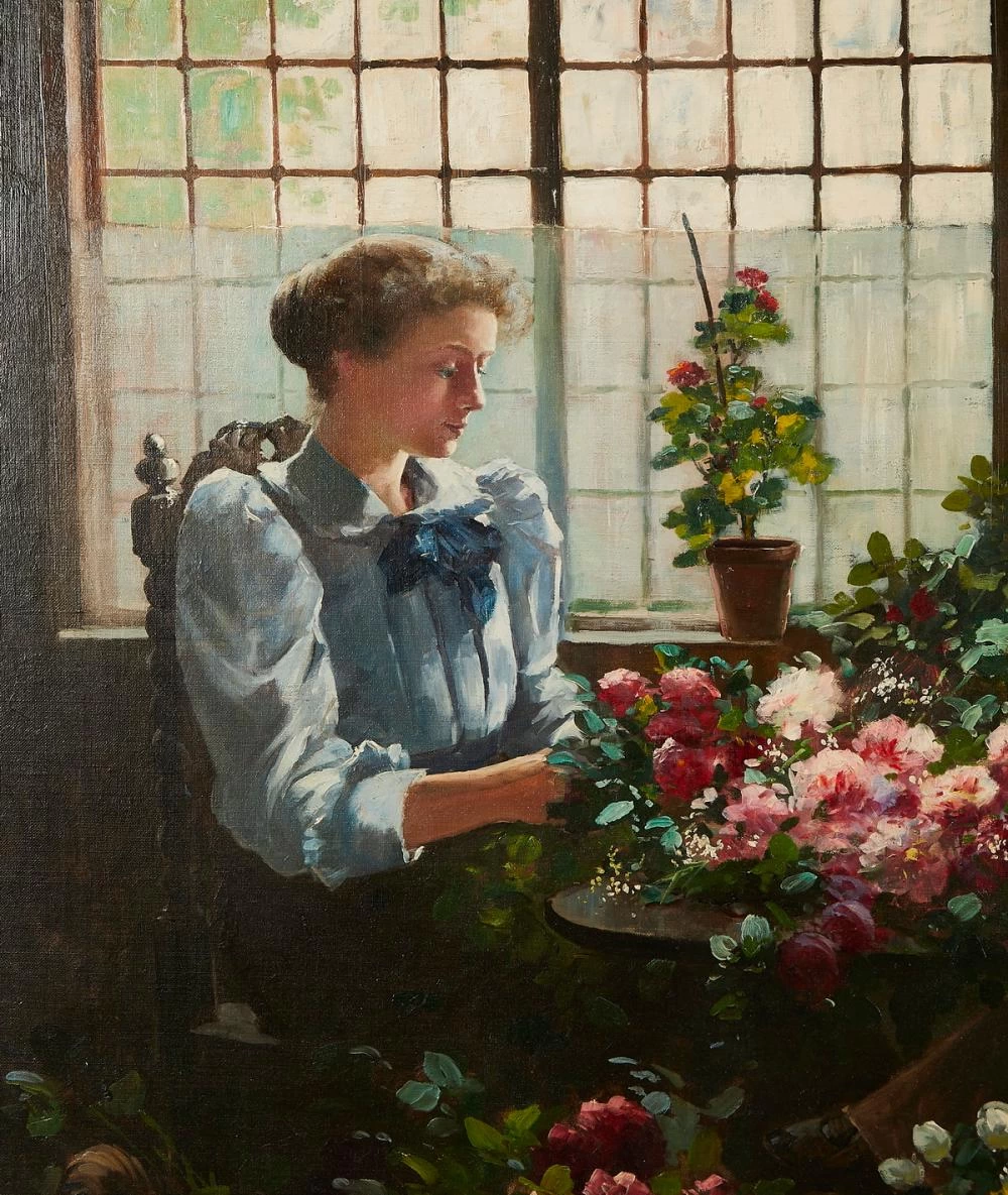 Abbott Fuller Graves-84-Sistemare i fiori - dettaglio